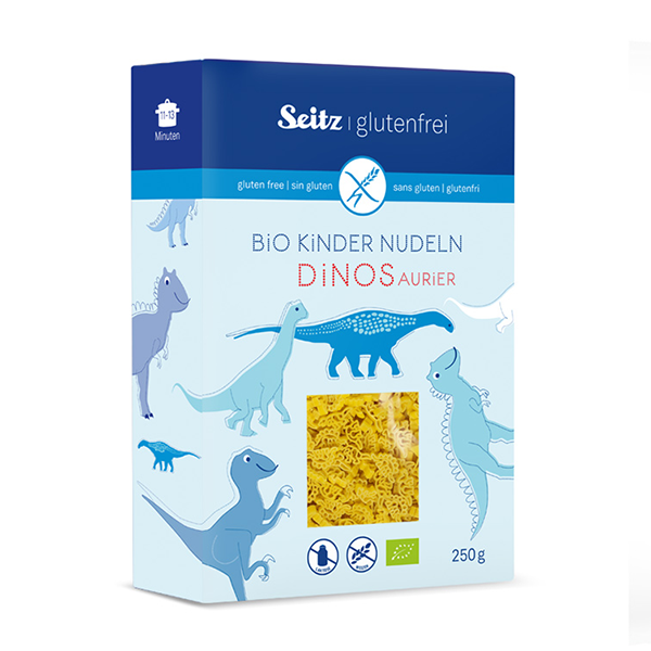 Seitz Organic Gluten Free Pasta for Kids - Dinosaur Shapes