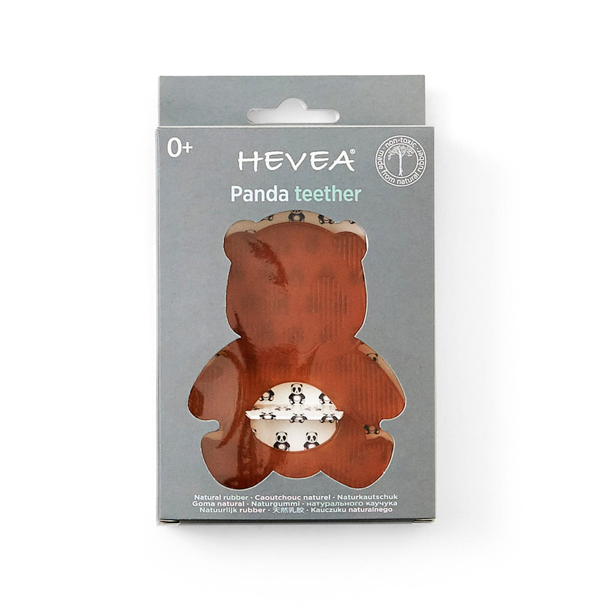 Panda Teether in Natural Rubber -