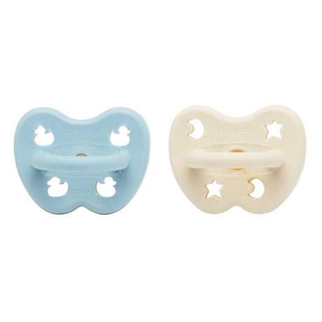 Natural Rubber Pacifier  ROUND Newborn 0+ Months Two-Pack - Round 0-3 months