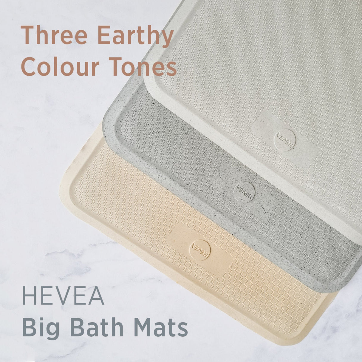 Big Bath Mat in Natural Rubber - Big