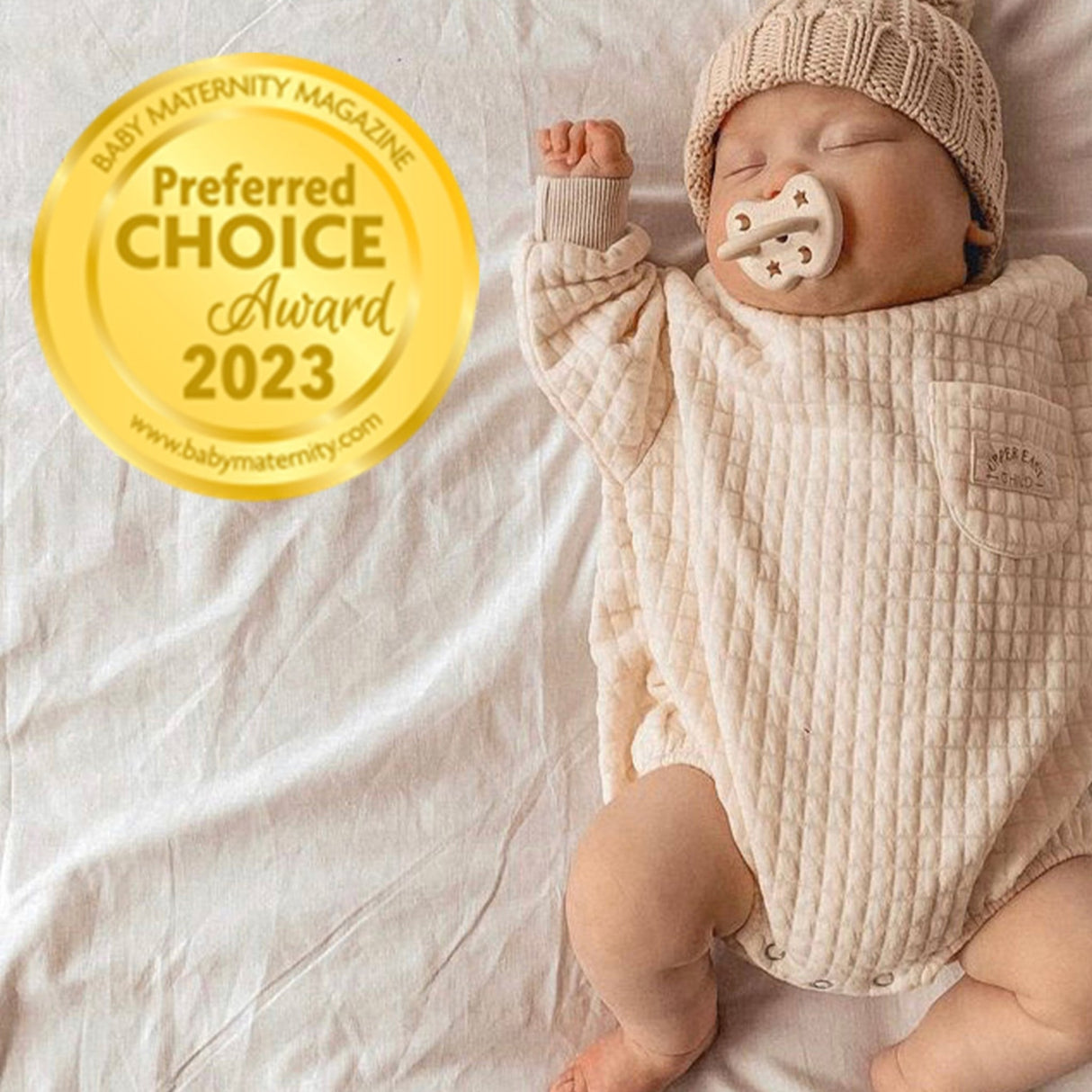 Natural Rubber Pacifier SYMMETRICAL Newborn 0+ Months Single-Pack - Symmetrical 0-3 months