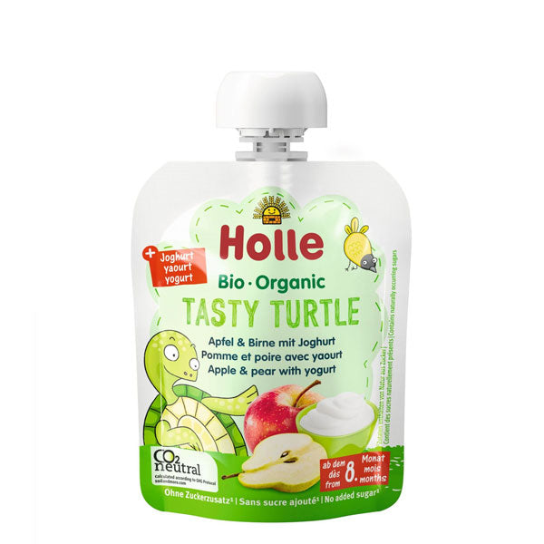 Holle Organic Baby Food Pouch with Yogurt - Tasty Turtle