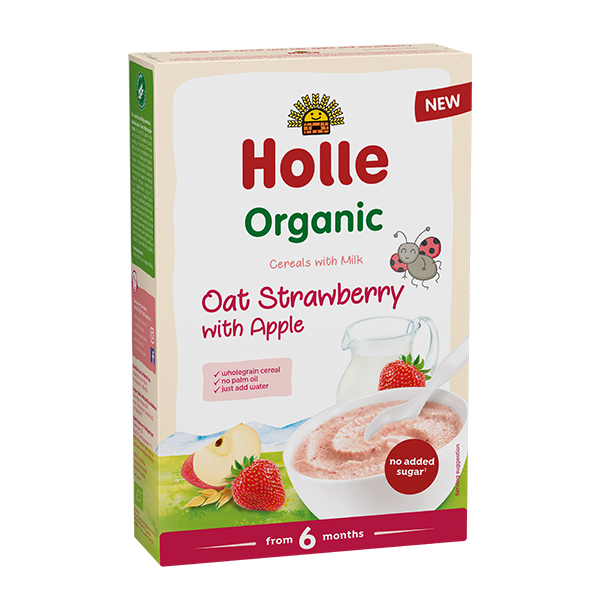 Holle Organic Baby Milk Cereal With Oat, Strawberry and Apple