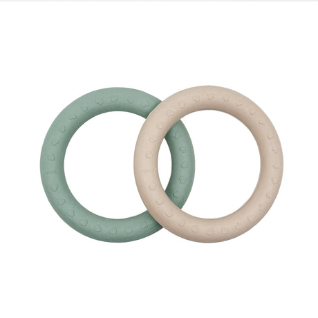 Kawan Teether Rings in Natural Rubber Two-Pack -