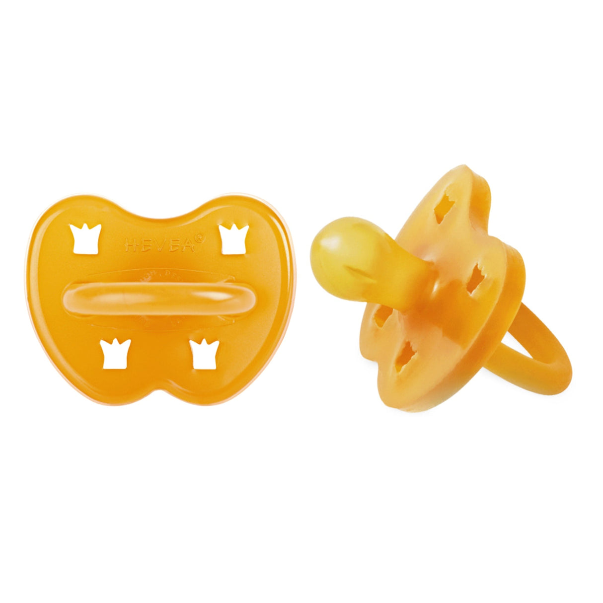 Natural Rubber Pacifier  ROUND Newborn 0+ Months Two-Pack - Round 0-3 months