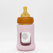 Wide Neck Baby Glass Bottle with Sleeve 150ml/5oz Single-Pack - 150ml/5oz