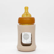 Wide Neck Baby Glass Bottle with Sleeve 150ml/5oz Single-Pack - 150ml/5oz