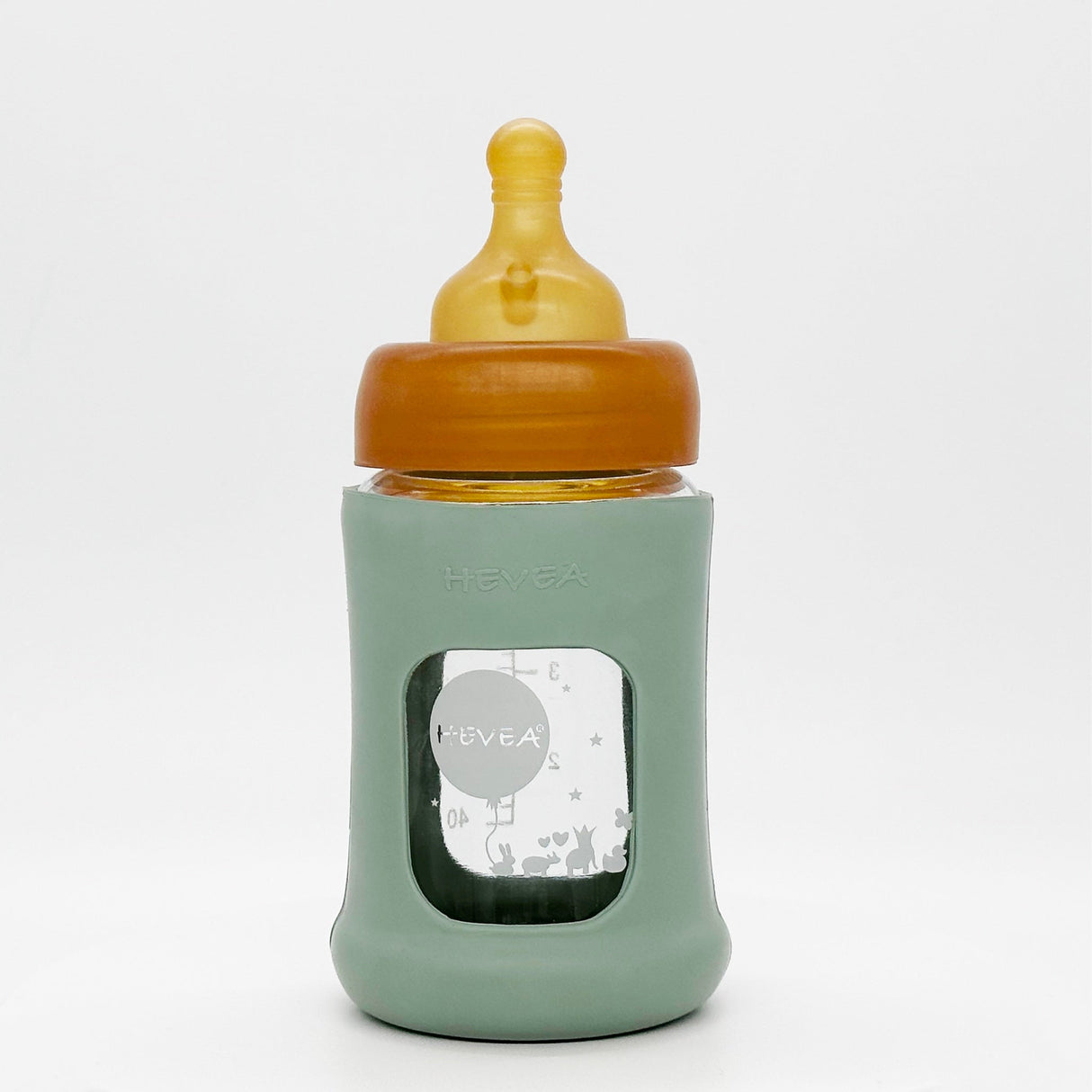 Wide Neck Baby Glass Bottle with Sleeve 150ml/5oz Single-Pack - 150ml/5oz