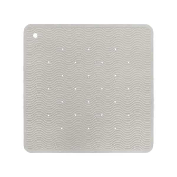 Hevea Natural Rubber Bath Mat Wave Sqaure