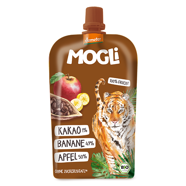 MOGLi Organic Fruit Pouch - Cocoa Banana Apple