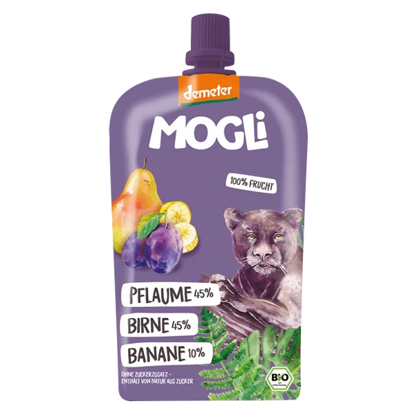 MOGLi Organic Fruit Pouch - Plum Pear Banana