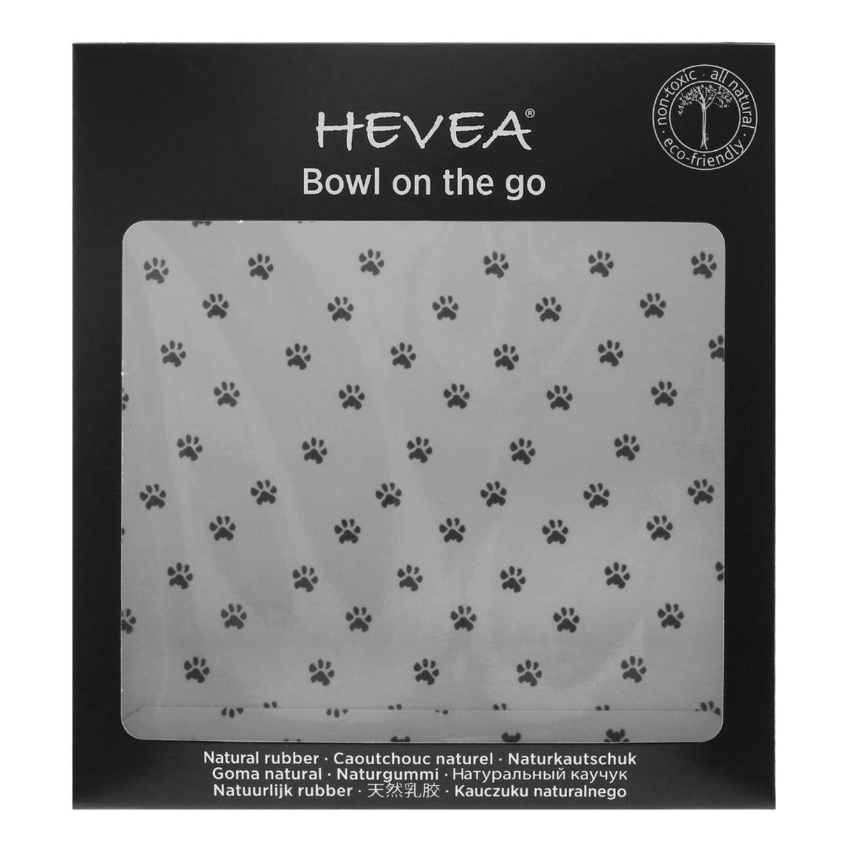 Dog Bowl on the Go in Natural Rubber -