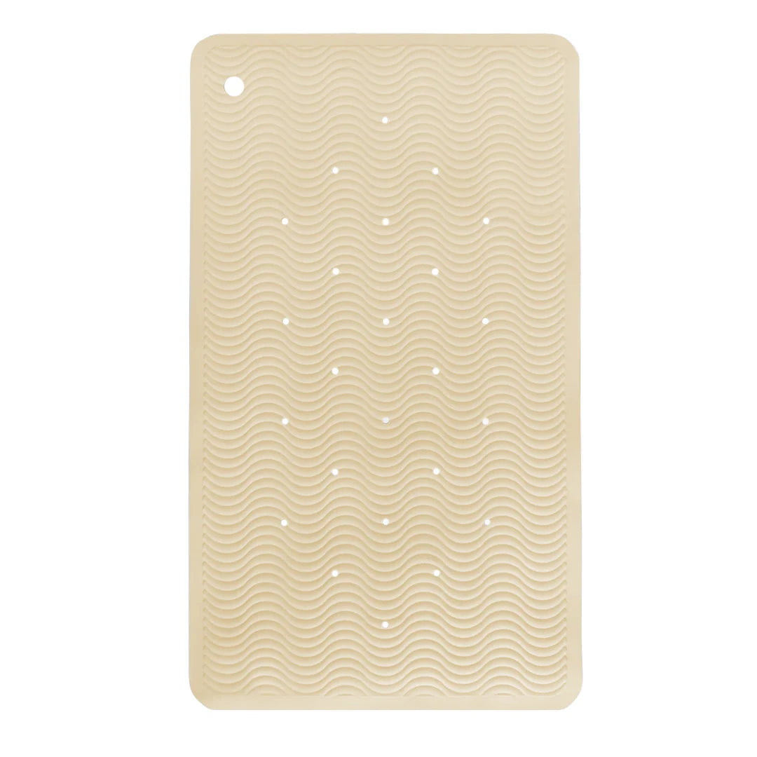 Hevea Natural Rubber Bath Mat Wave Rectangle